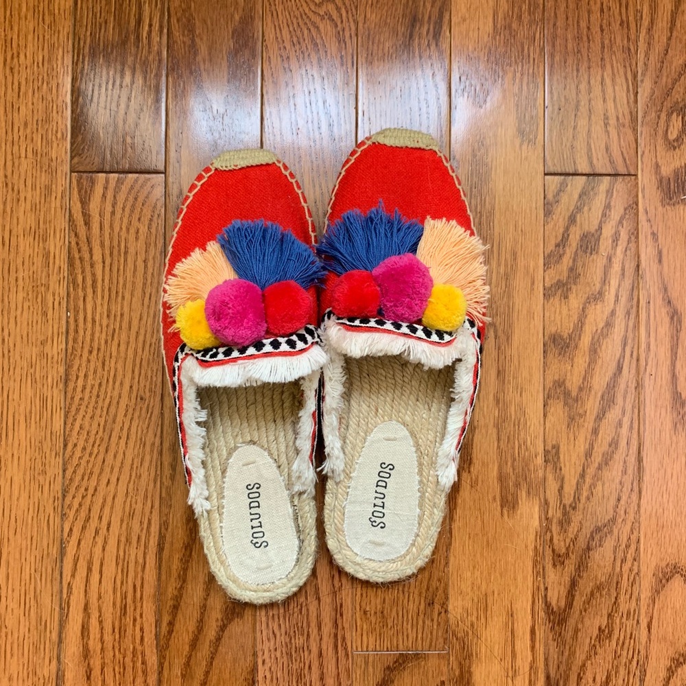 Soludos Coco Pom Pom Slip-on